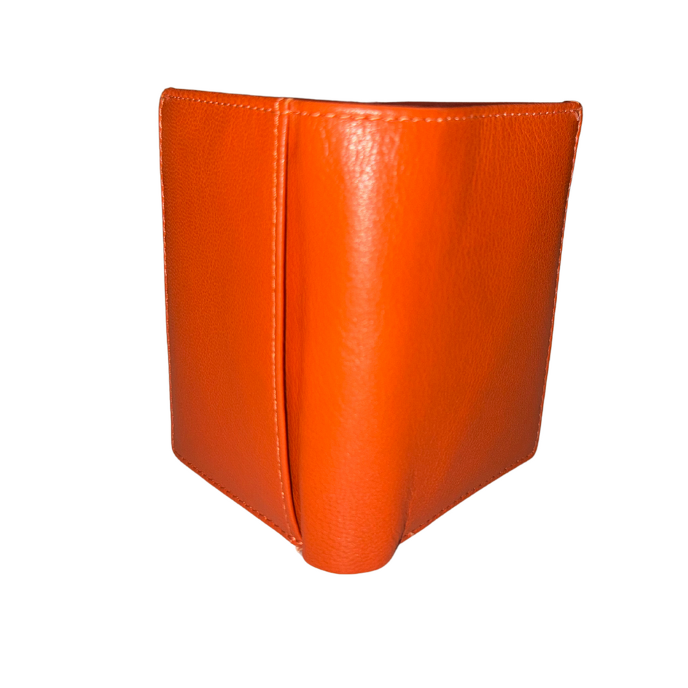 Pocket Card Holder Jamaica Orange - Greenwood Leather