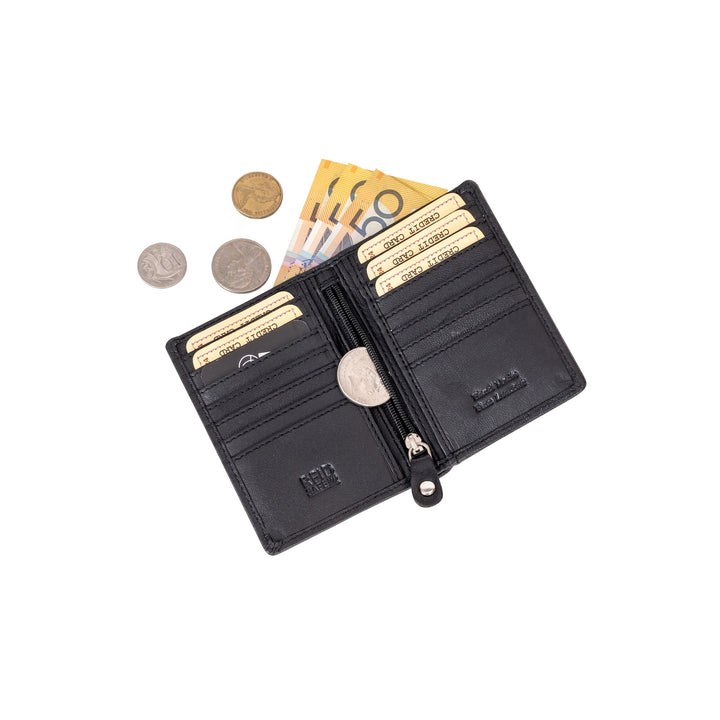 Pocket Card Holder Jamaica Black - Greenwood Leather