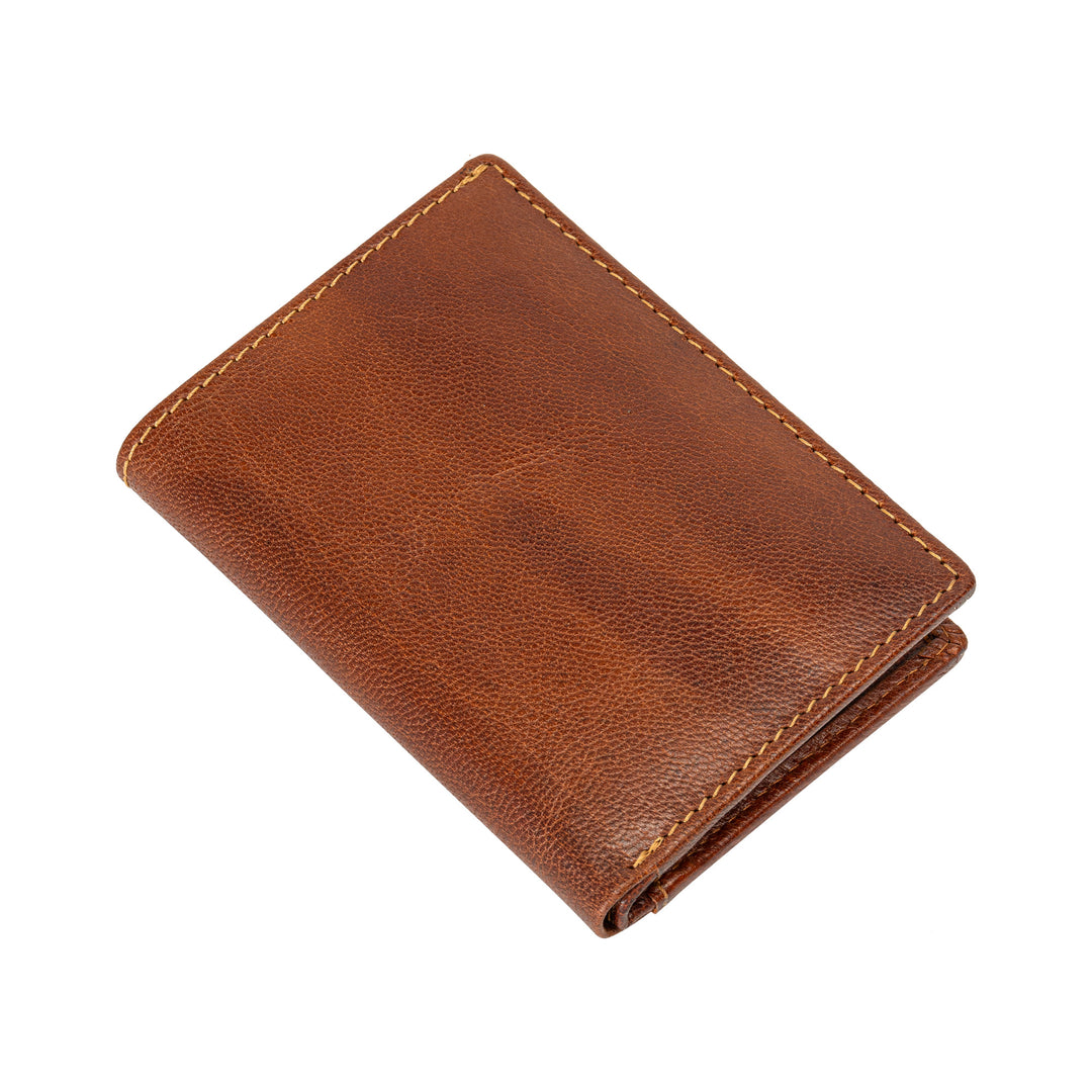 Pocket Card Holder Jamaica Camel - Greenwood Leather