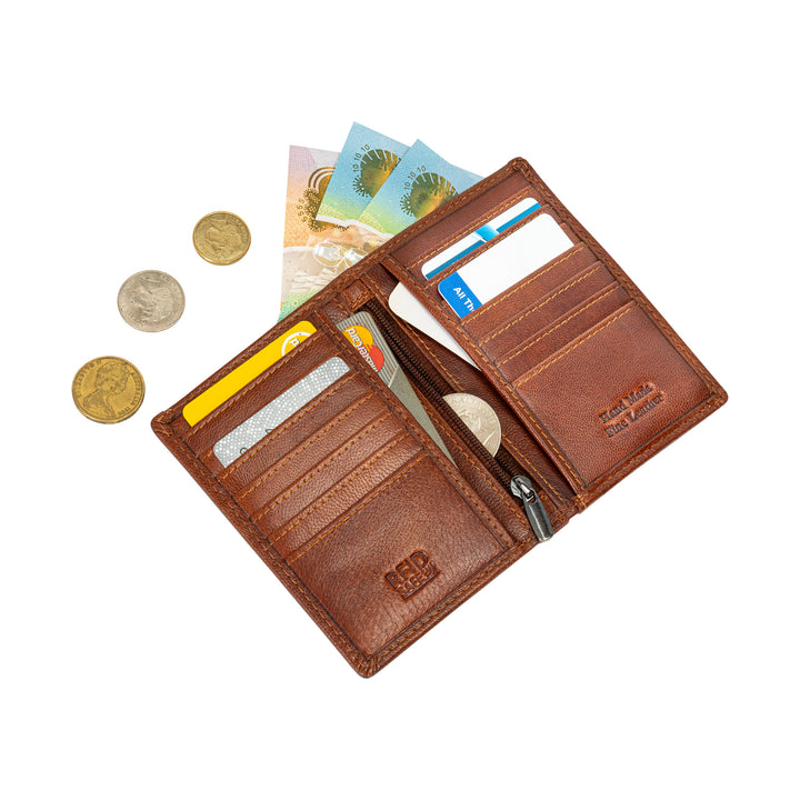 Pocket Card Holder Jamaica Camel - Greenwood Leather