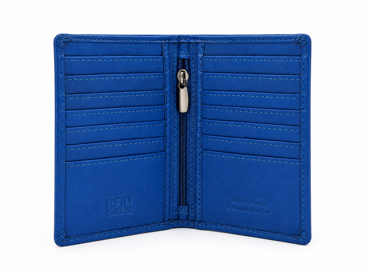 Pocket Card Holder Jamaica Royal Blue - Greenwood Leather