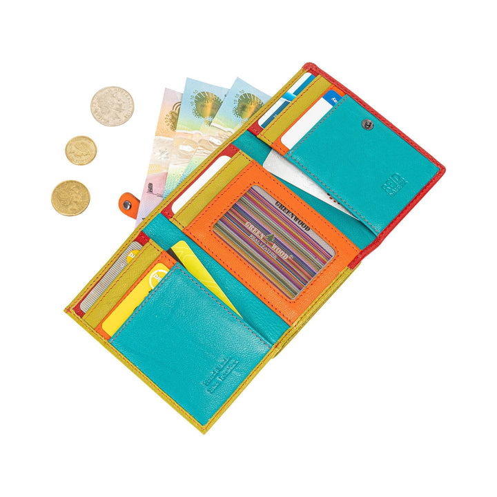 Viola RFID Blocking Leather Wallet – Compact Women’s Wallet