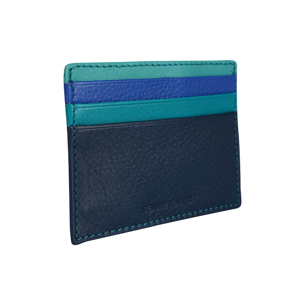 Credit Card Holder Melody Blue - Greenwood Leather