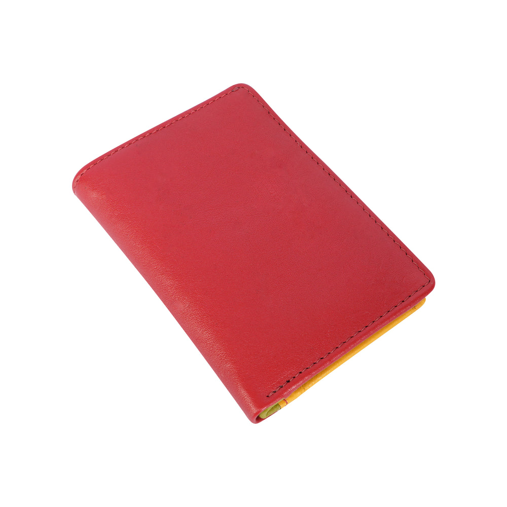 Pocket Card Holder Jamaica Red - Greenwood Leather