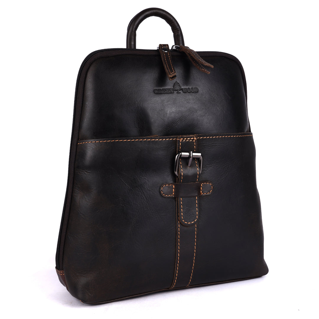 Women's Classic Leather Backpack Jenna
