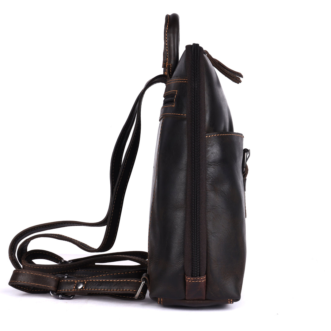 Women's Classic Leather Backpack Jenna
