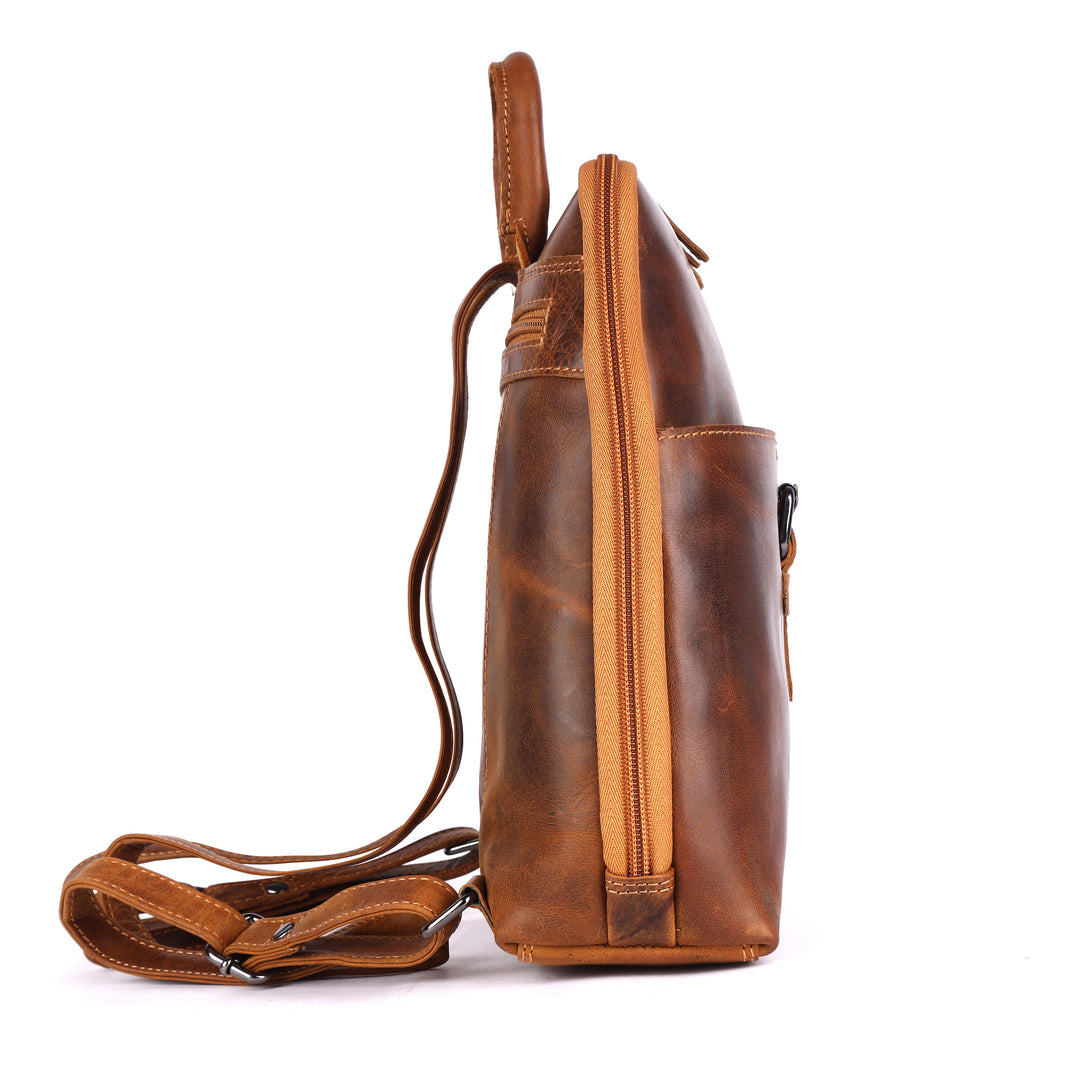 Women's Classic Leather Backpack Jenna