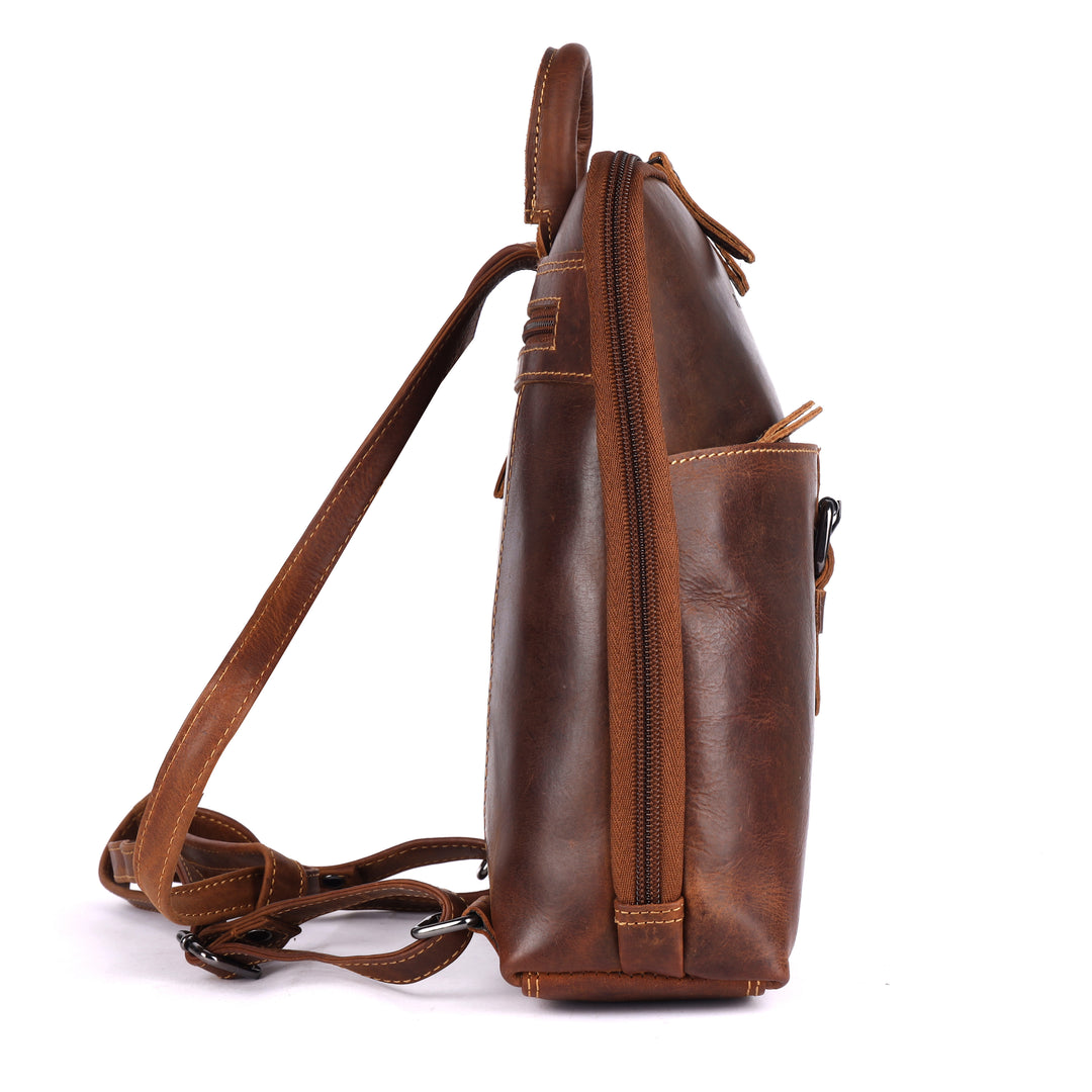 Women's Classic Leather Backpack Jenna