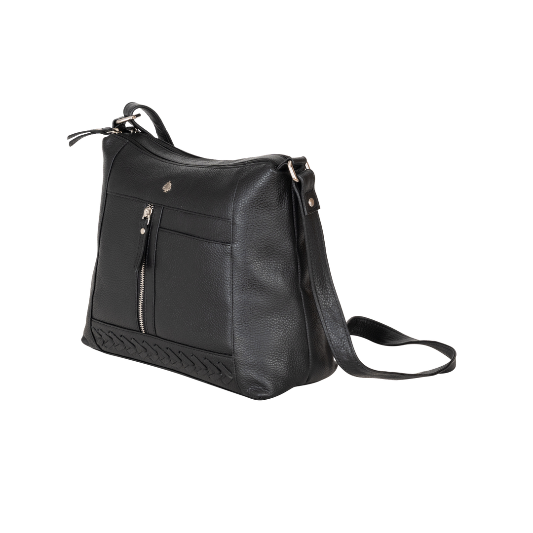Elegant Leather Crossbody Bag Tressa – Stylish & Functional