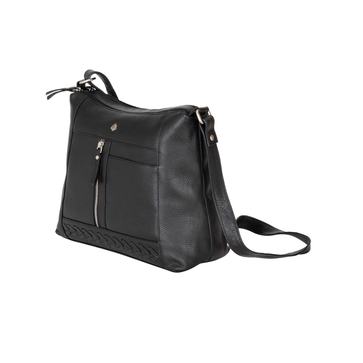 Elegant Leather Crossbody Bag Tressa – Stylish & Functional