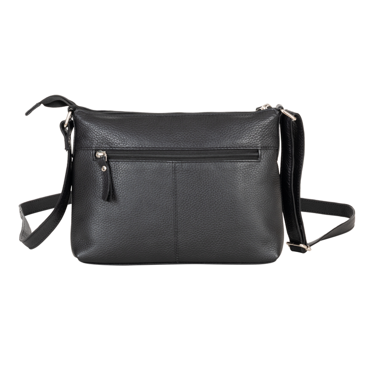 Mila Multi-Pocket Leather Crossbody Bag