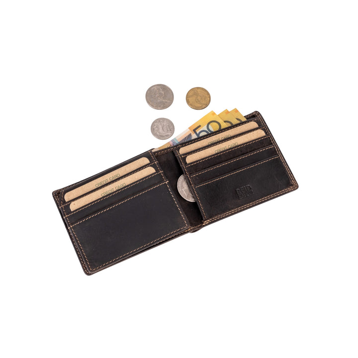 Mason RFID Leather Wallet with Coin Pocket - Greenwood Leather