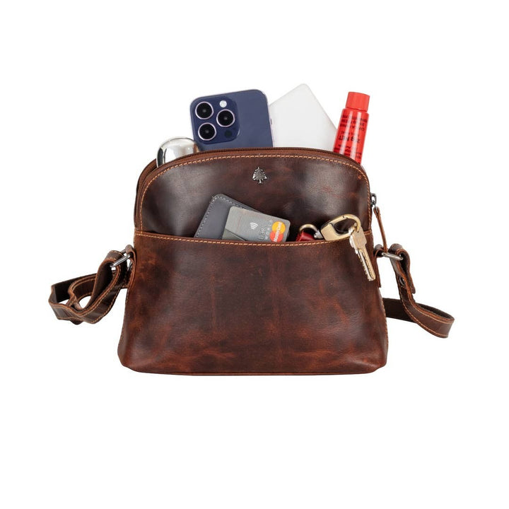 Leather Shoulder Bag - Honey