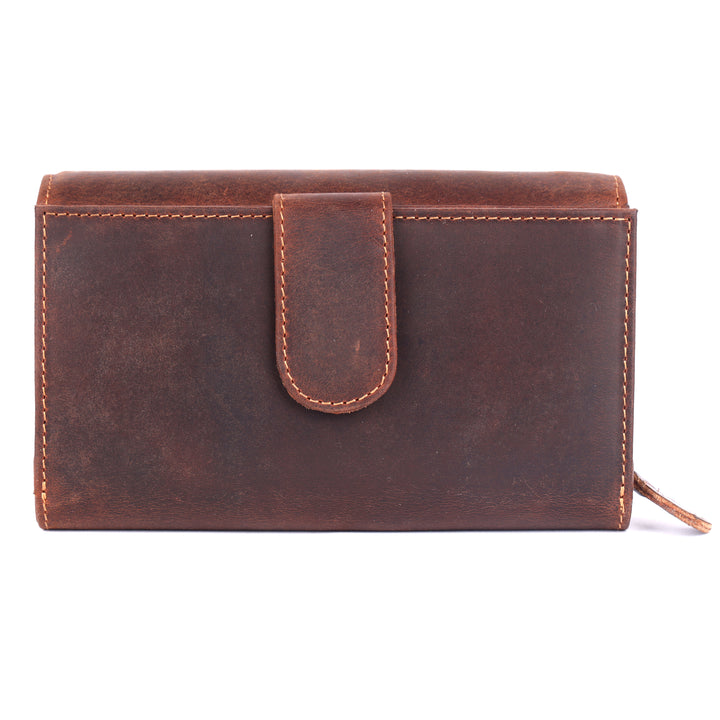 Ladies Full Grain Leather Wallet RFID Clutch - Savannah - Greenwood Leather