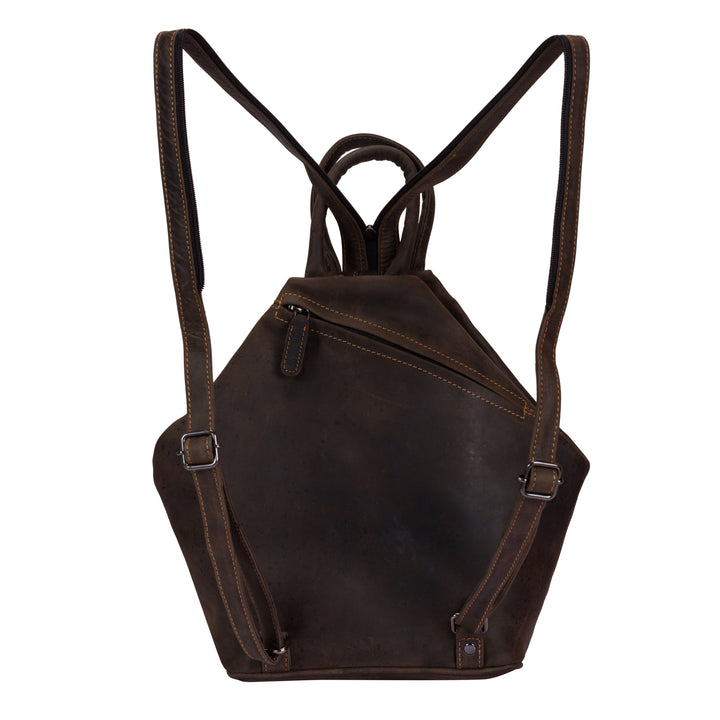 Leather Backpack, Leather Rucksack Bag, Leather bag - Zoe Brown - Greenwood Leather