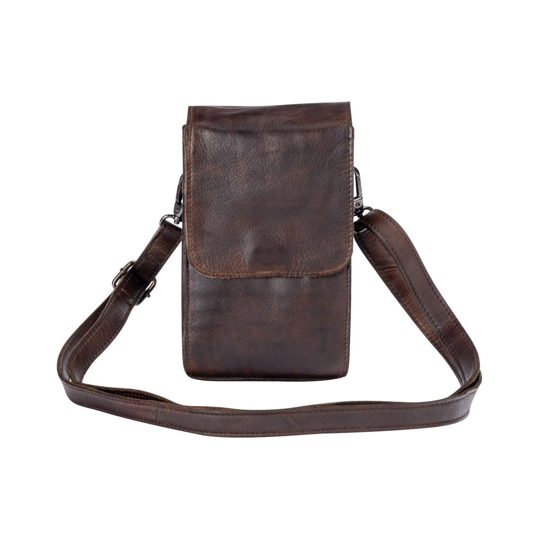 Leather Shoulder Bag Ivy Brown - Greenwood Leather