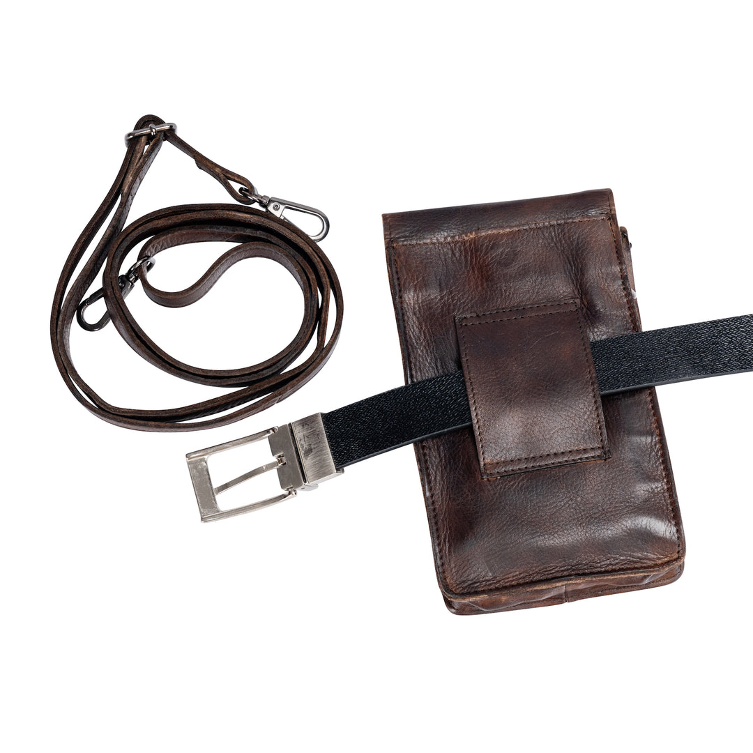 Leather Shoulder Bag Ivy Brown