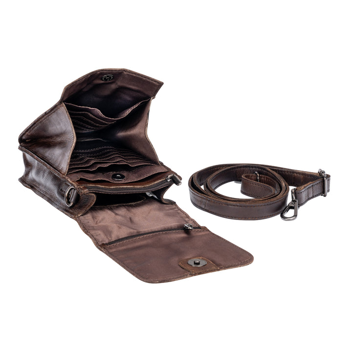 Leather Shoulder Bag Ivy Brown - Greenwood Leather