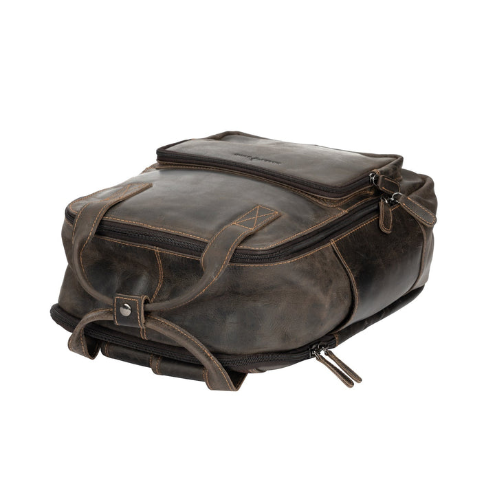 Leather Backpack Yukon - Brown - Greenwood Leather