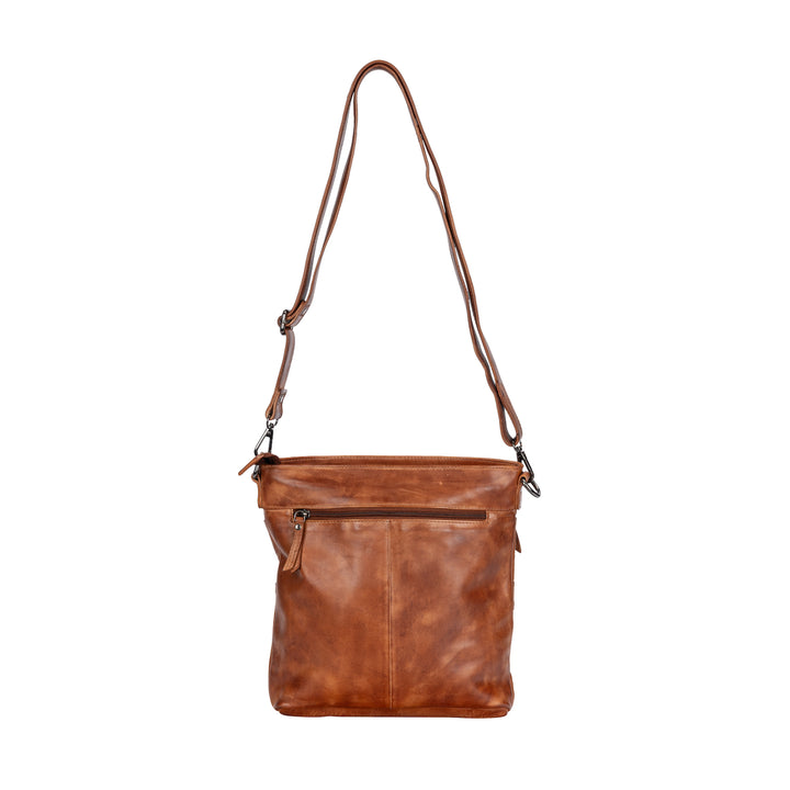 Leather Shoulder Bag Liane -  Cognac