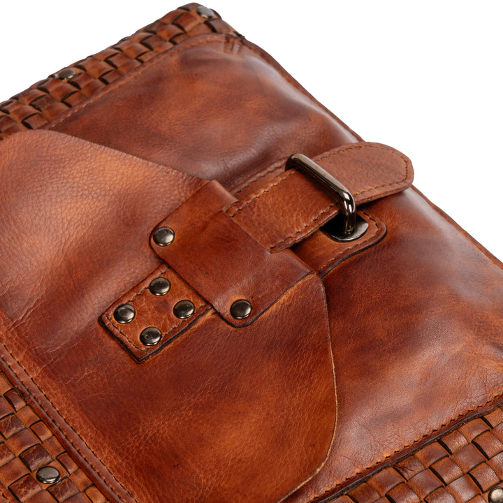 Leather Shoulder Bag - Elsa Cognac - Greenwood Leather