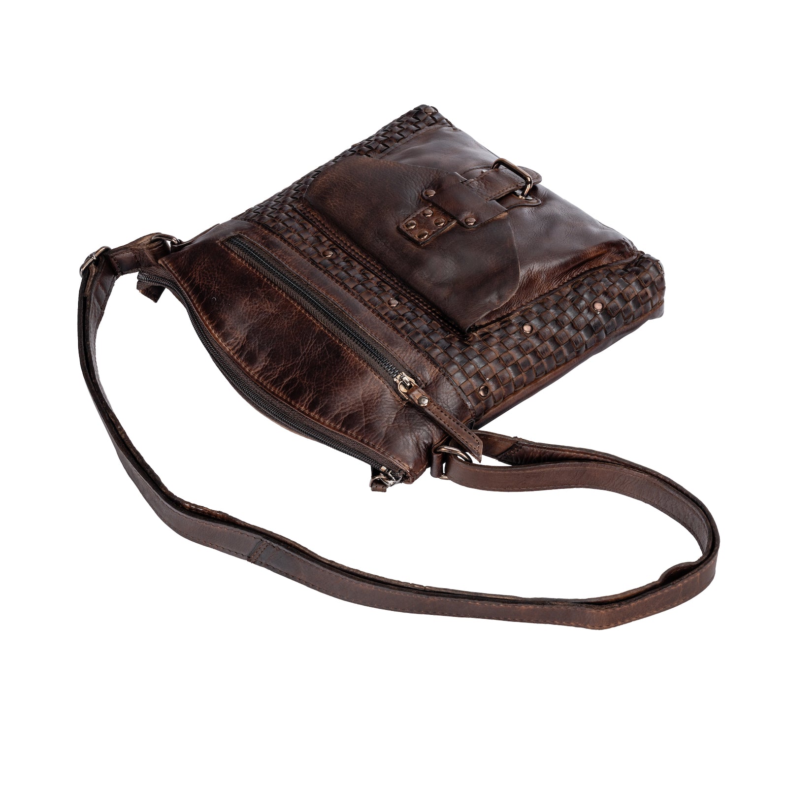 Leather Shoulder Bag Elsa - Brown