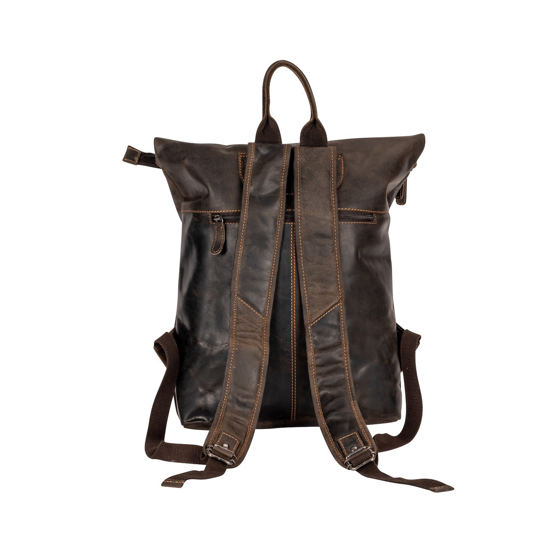 Leather Backpack Oscar - Brown - Greenwood Leather