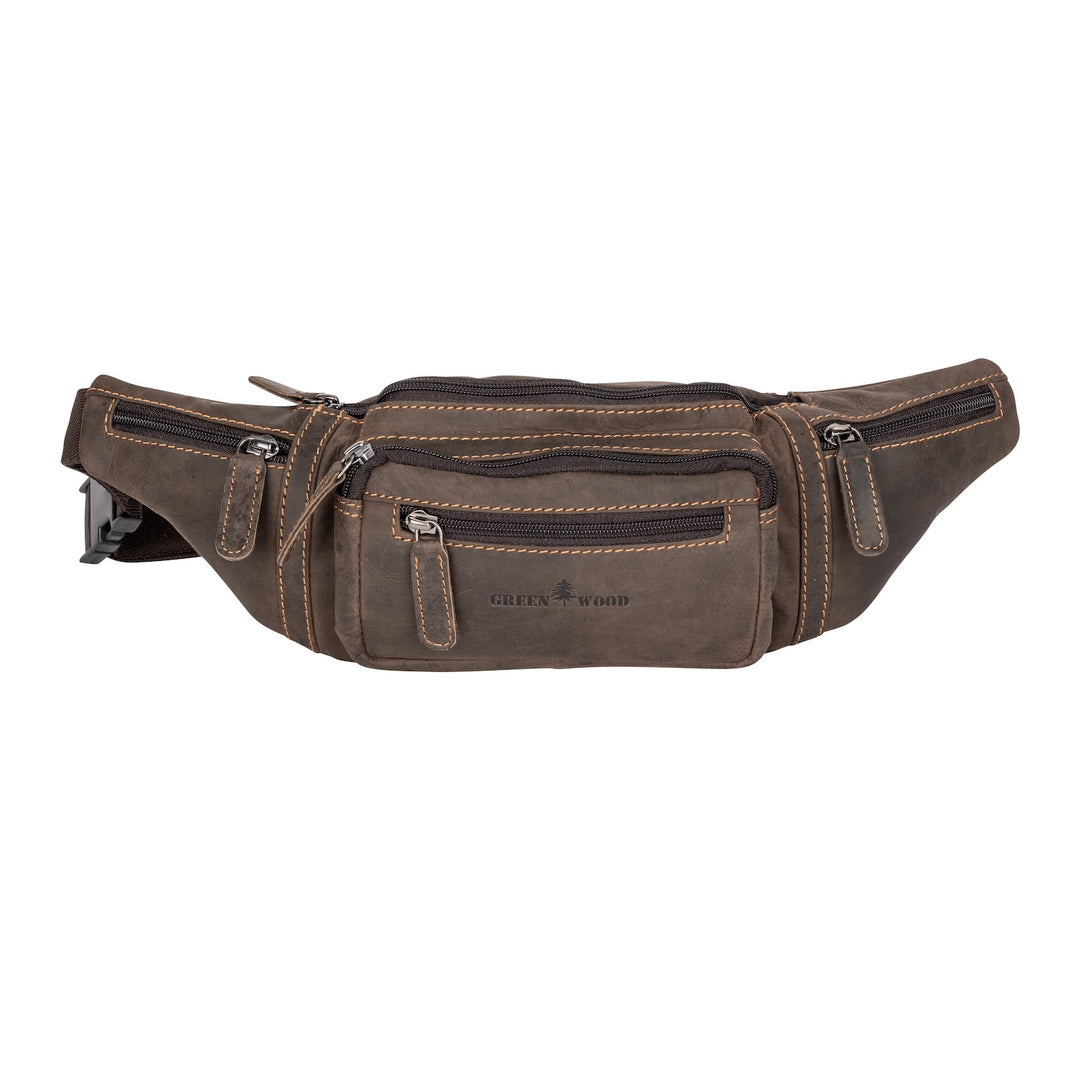 Leather Waist Pack Jack - Brown - Greenwood Leather