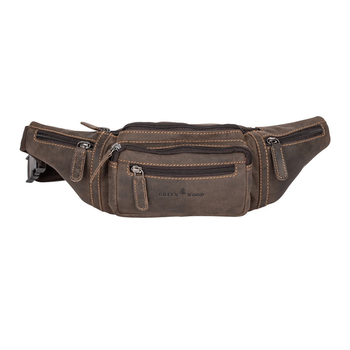 Leather Waist Pack Jack - Brown - Greenwood Leather