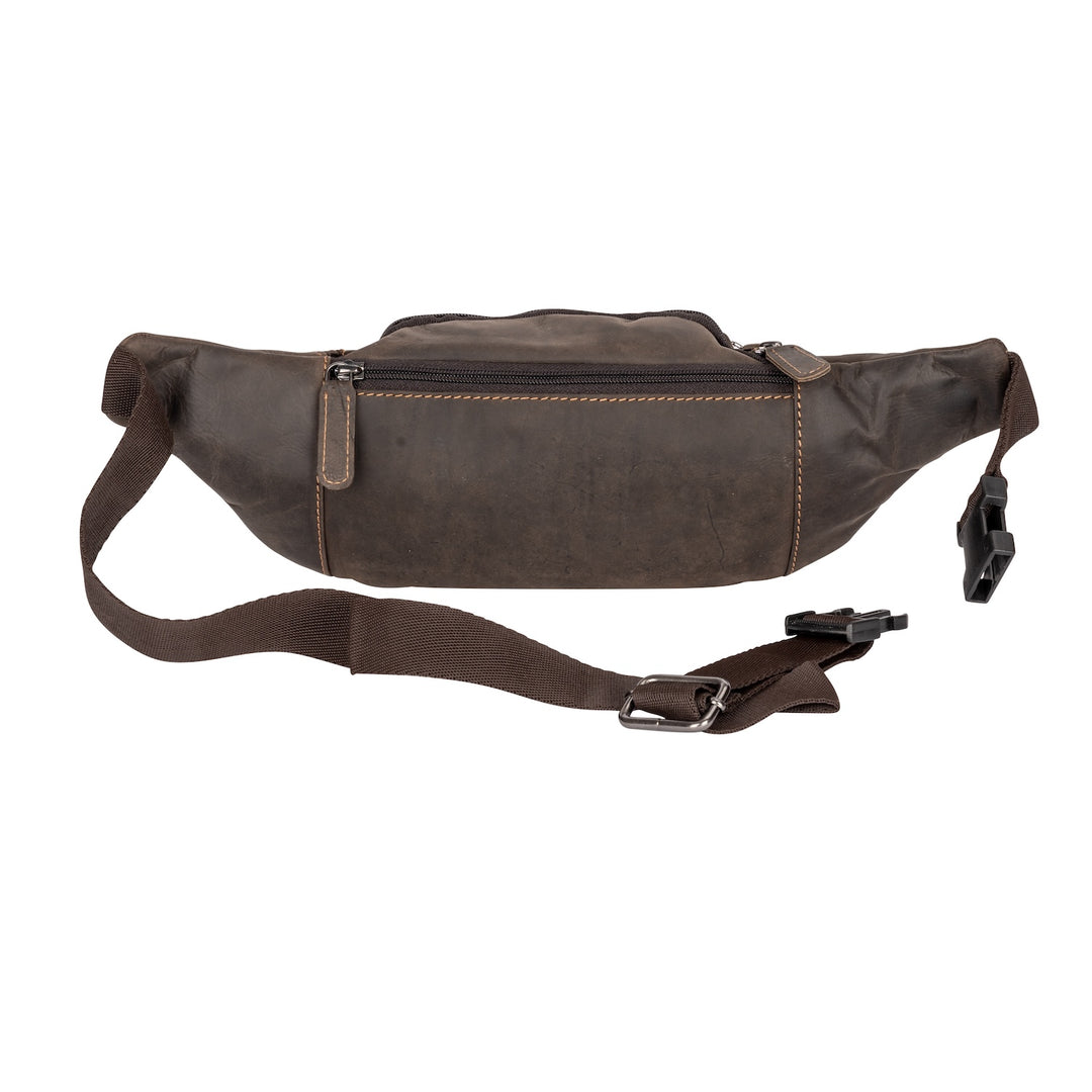 Leather Waist Pack Jack - Brown - Greenwood Leather