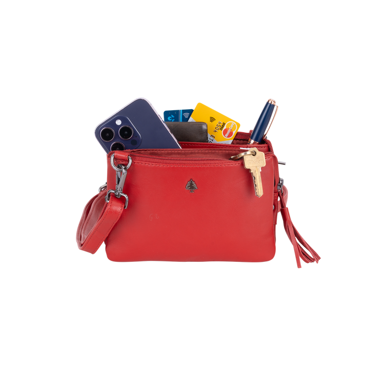 Leather Shoulder Bag Ruby - Greenwood Leather