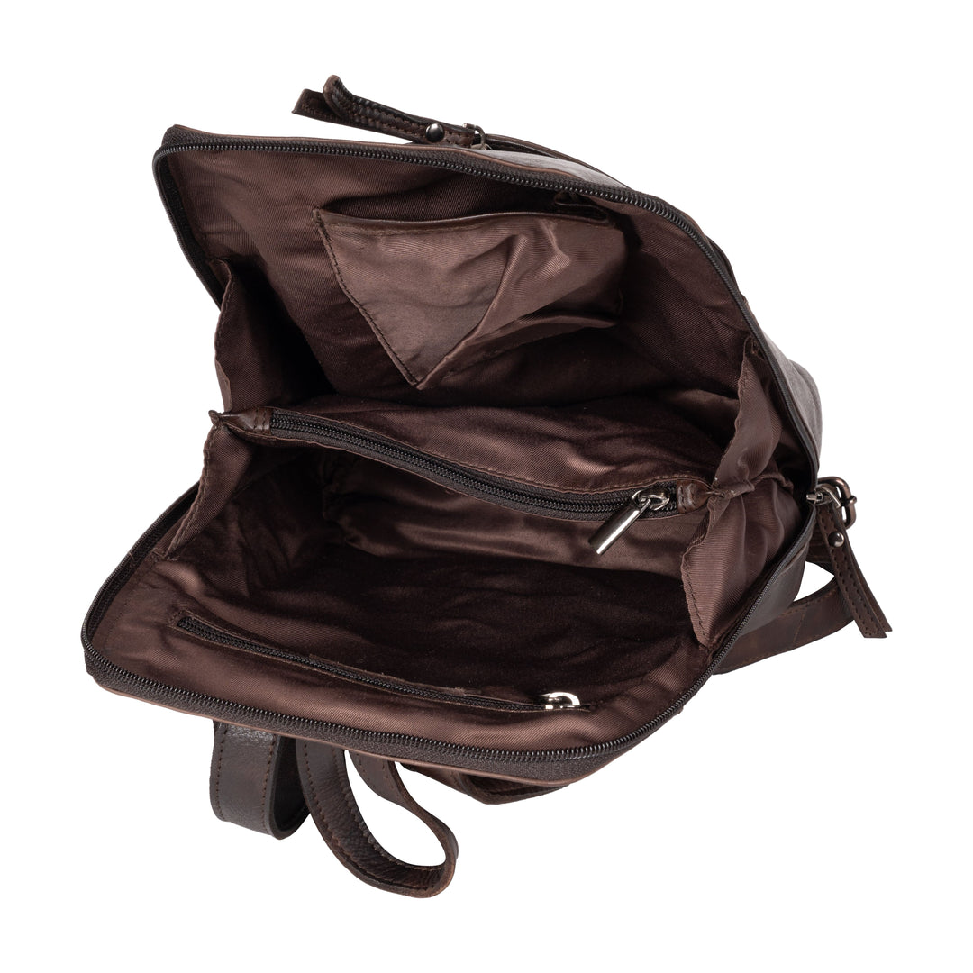Leather Backpack Perth - Brown - Greenwood Leather