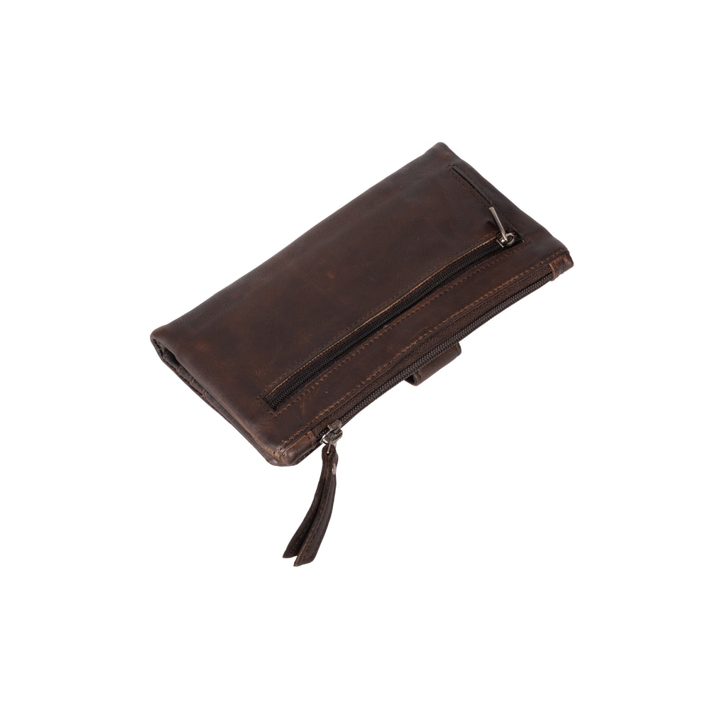 Leather Wallet Cyndy - Brown - Greenwood Leather