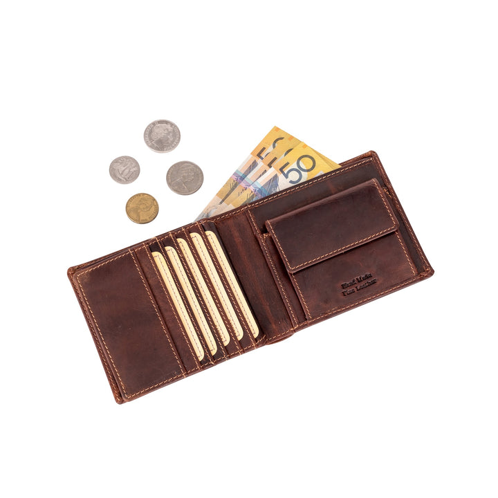 Mason RFID Leather Wallet with Coin Pocket – Sandel