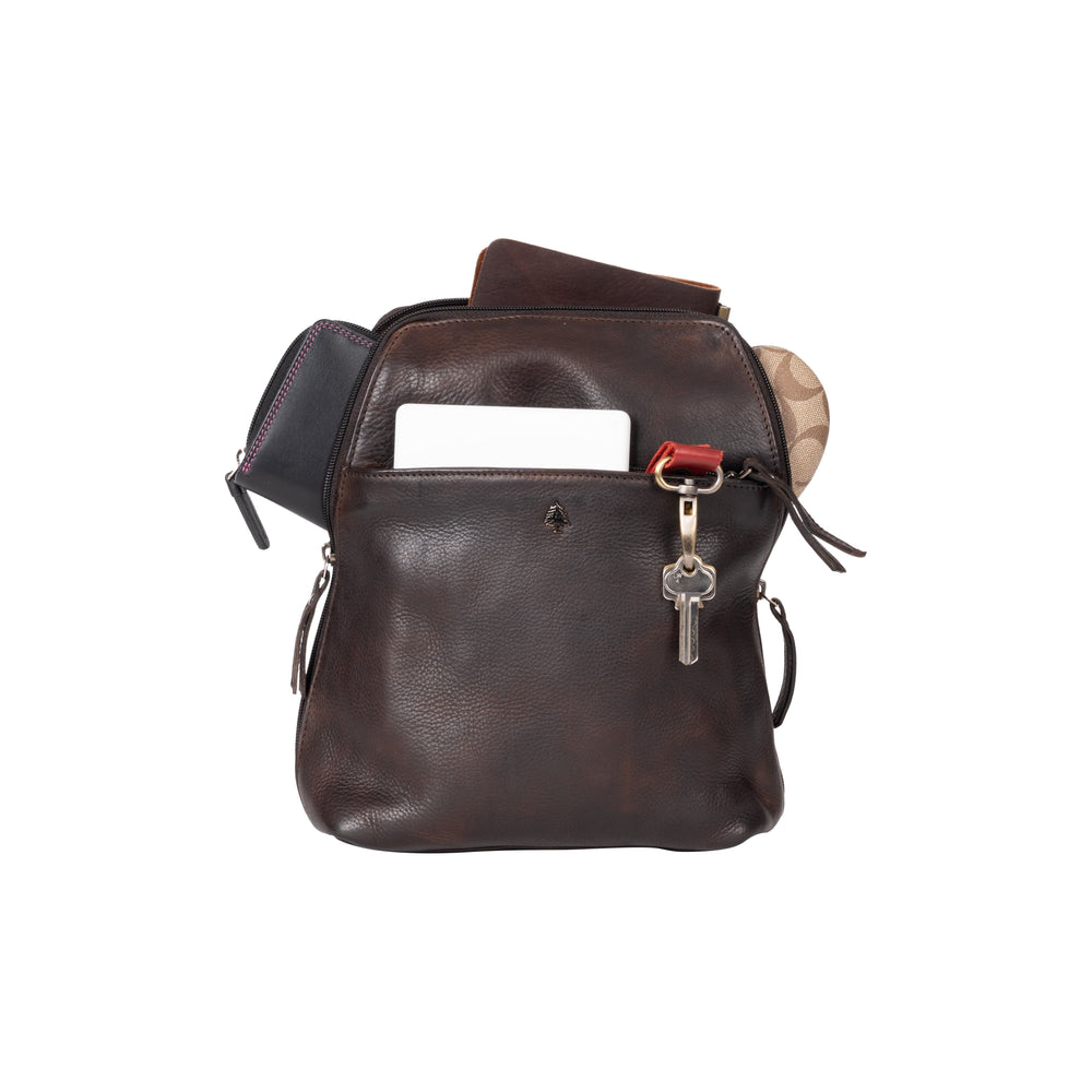 Leather Backpack Perth - Brown - Greenwood Leather