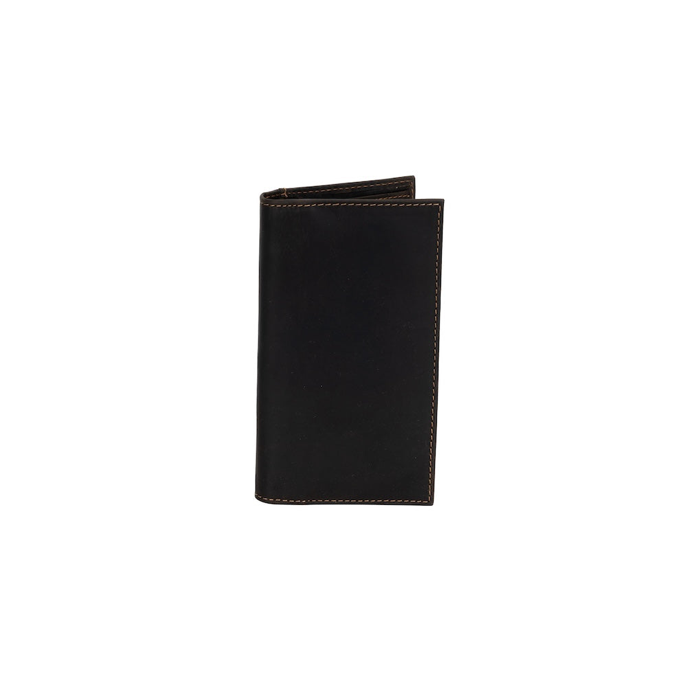 Ladies’ Long Leather Wallet Monroe – Rodeo Style Checkbook Wallet with RFID Protection - Greenwood Leather