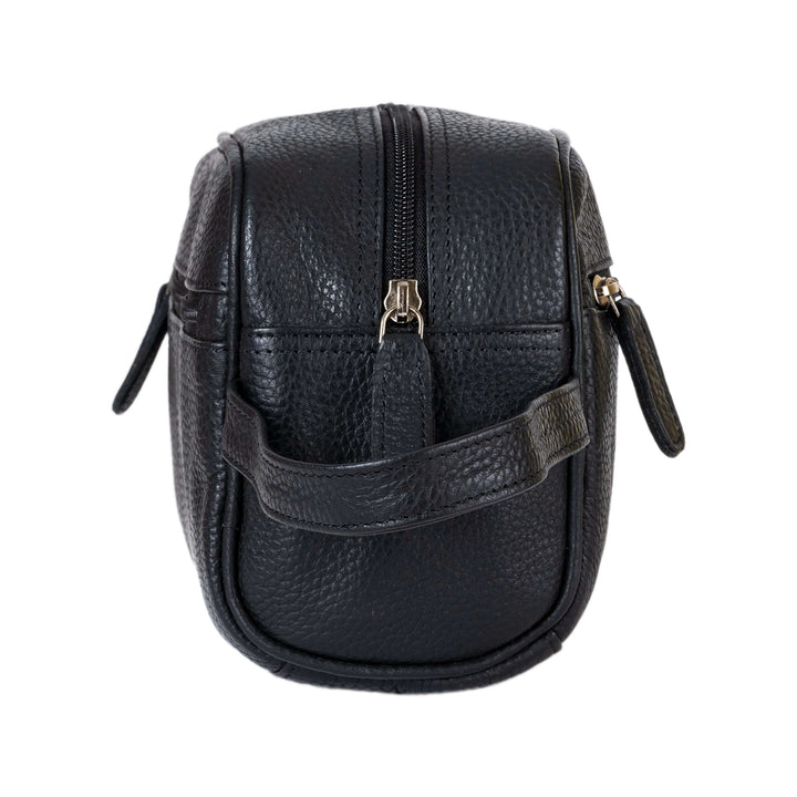 Leather Toiletry Bag  Banff - Black
