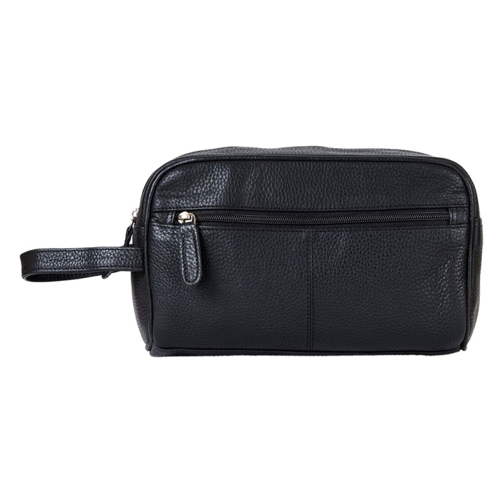 Leather Toiletry Bag  Banff - Black