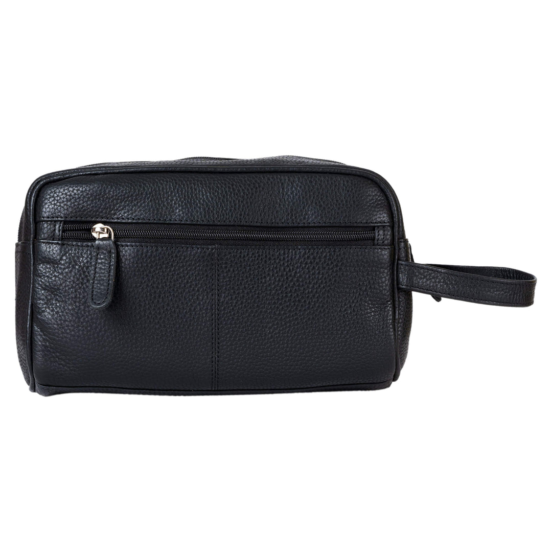 Leather Toiletry Bag  Banff - Black