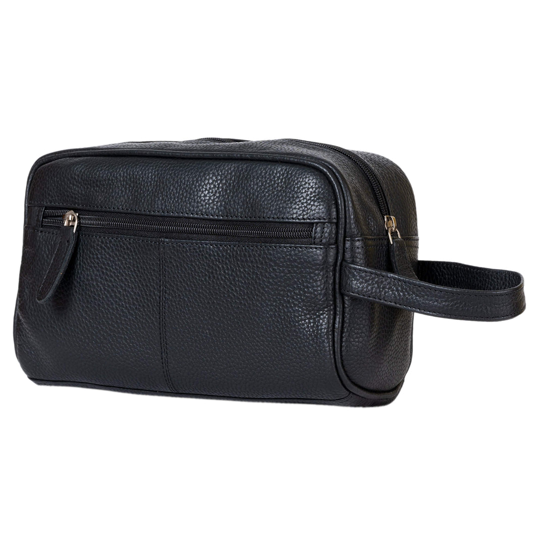 Leather Toiletry Bag  Banff - Black
