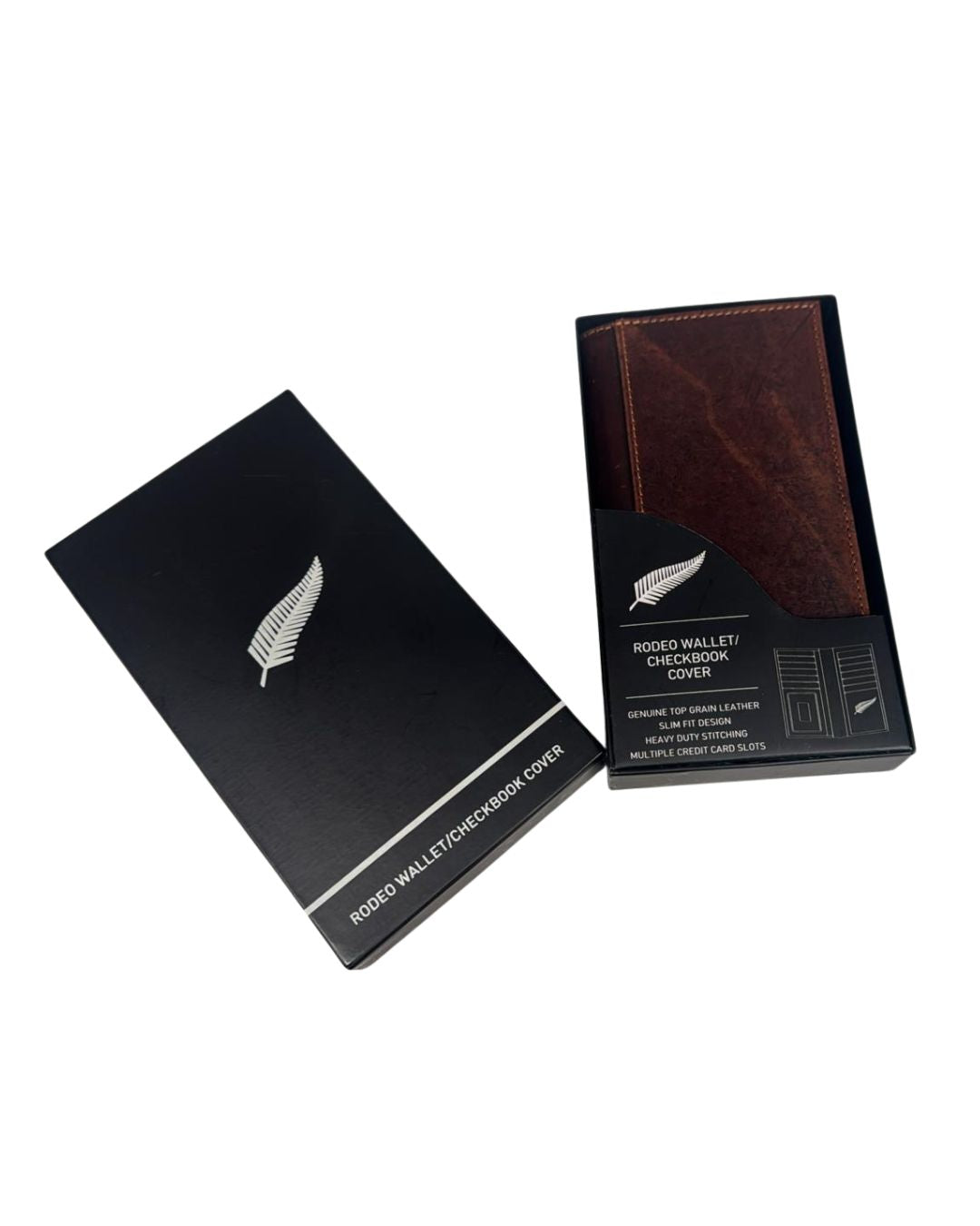 Ladies’ Long Leather Wallet Monroe – Rodeo Style Checkbook Wallet with RFID Protection - Greenwood Leather