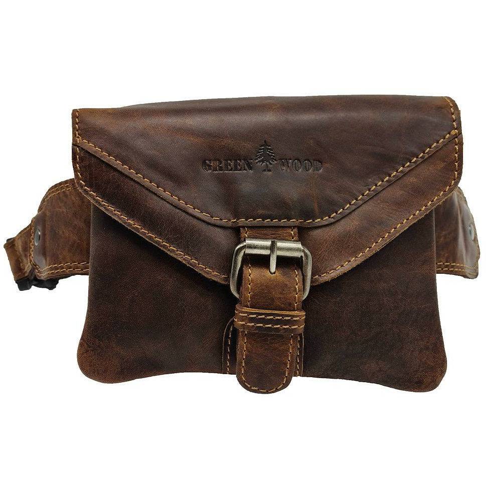 Leather Women Waist Pack Jax - Sandel - Greenwood Leather