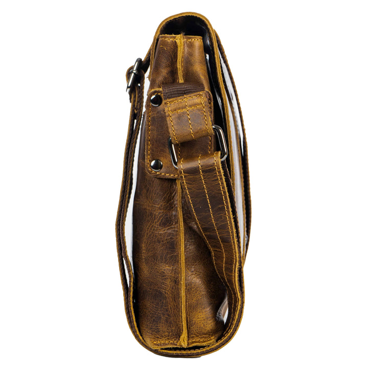 Mini Messenger Bag Henrik - Unisex - Camel - Greenwood Leather