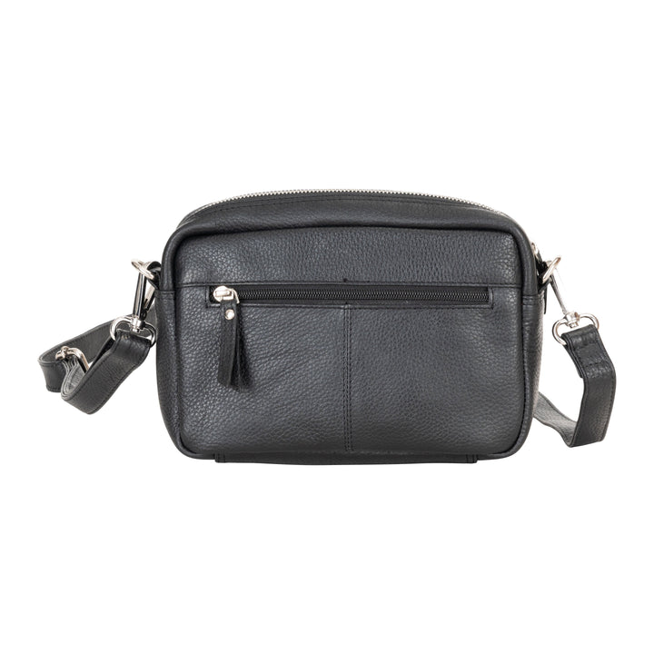Elora Mini Crossbody – Black Leather Bag