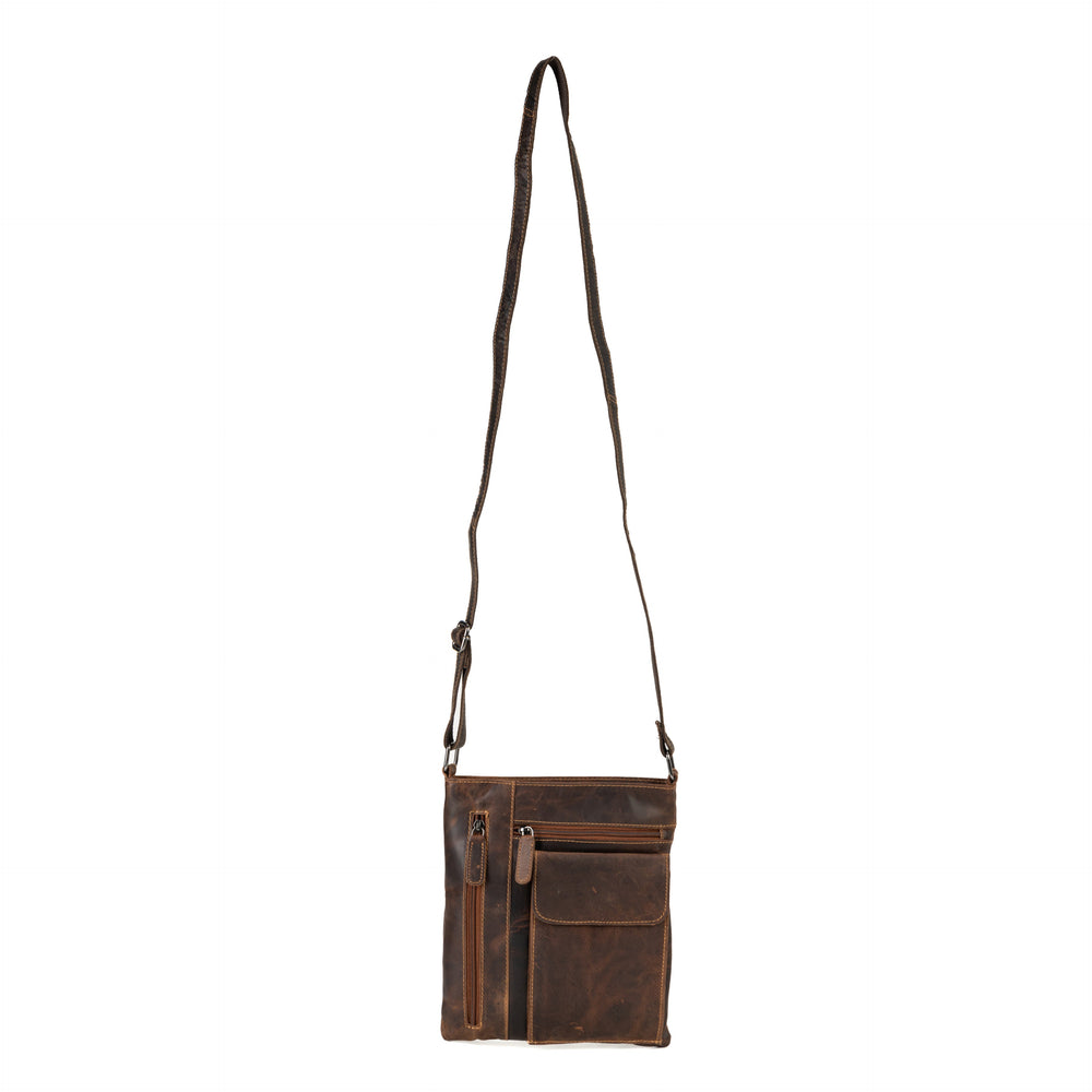 Ladies Cross Body Leather Bag Lucy - Sandal - Greenwood Leather