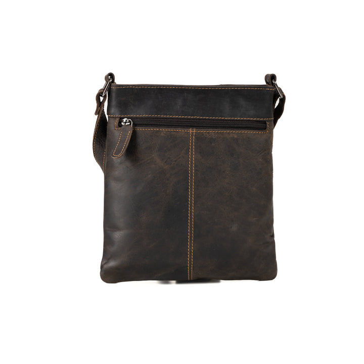 Ladies Cross Body Leather Bag Lucy - Brown - Greenwood Leather