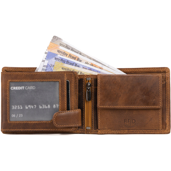 Leather Wallet Judd - Camel - Greenwood Leather