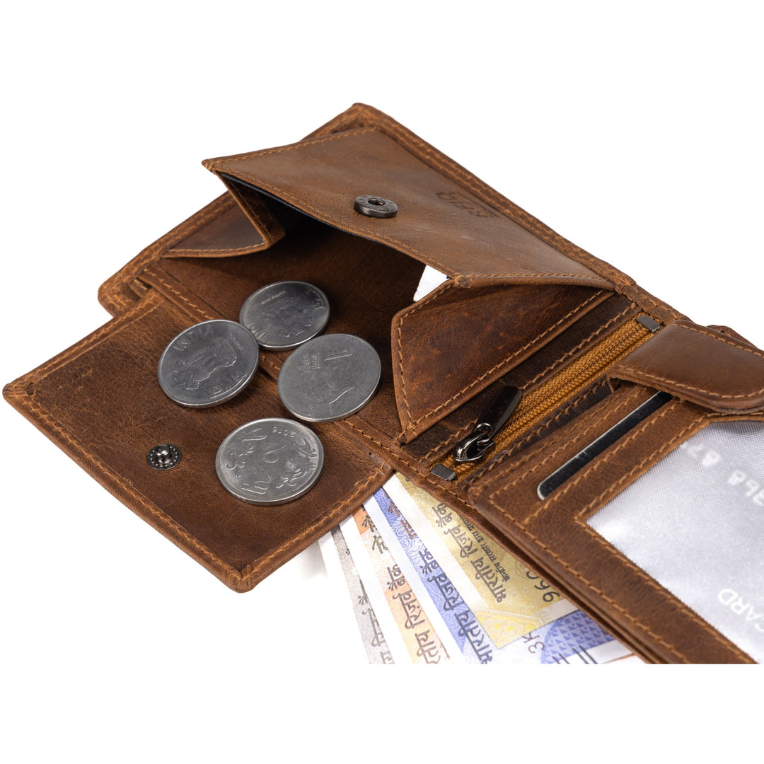 Leather Wallet Judd - Camel - Greenwood Leather