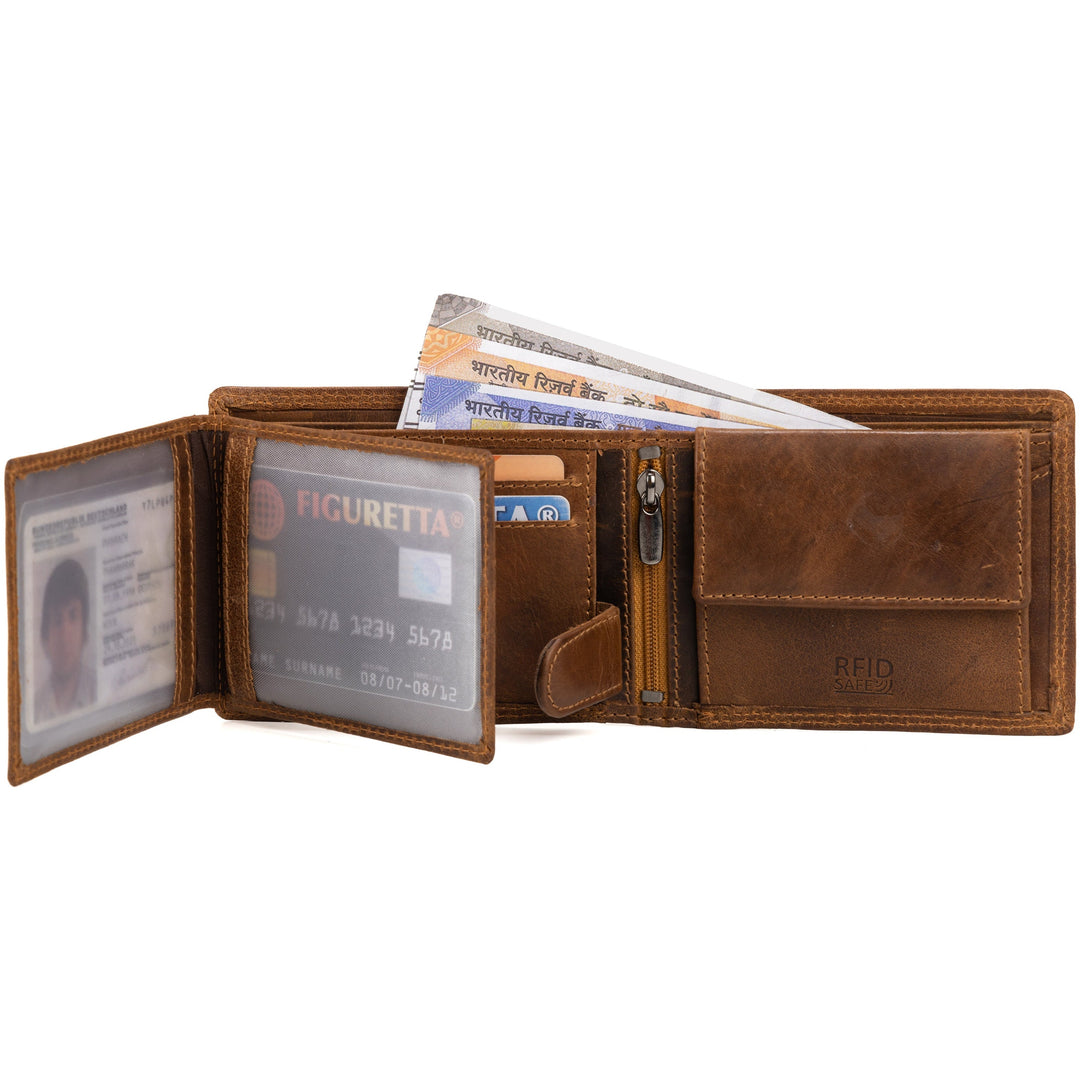 Leather Wallet Judd - Camel - Greenwood Leather