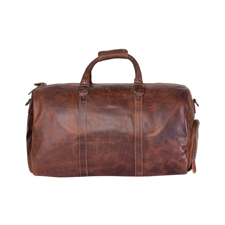 Leather Overnight Bag Milan - Rugged Leather - Sandal - Greenwood Leather